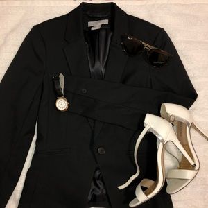 H&M Black Blazer with Cinched Waist